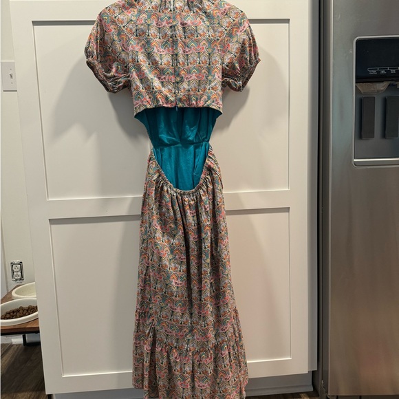 J.Crew Liberty Fabric Georgia Duke Side Cut-out Dress - Picture 4 of 5